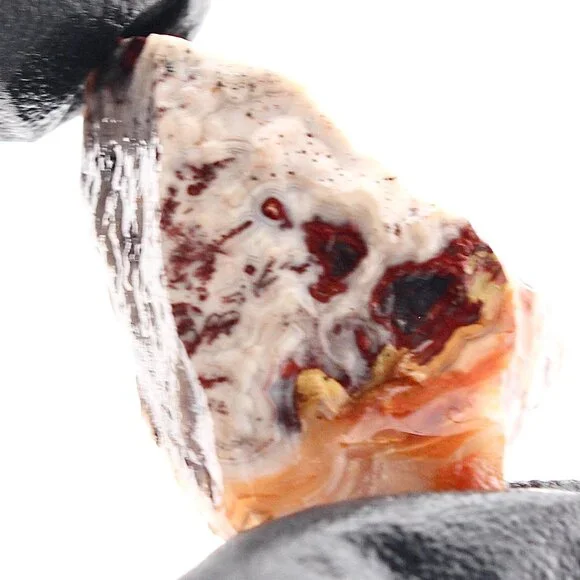 Mexican Crazy Lace Agate, Raw Rough Natural Lapidary Cabochon Material - Picture 9 of 11